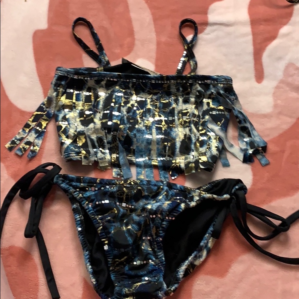 cute fringe bathing suit